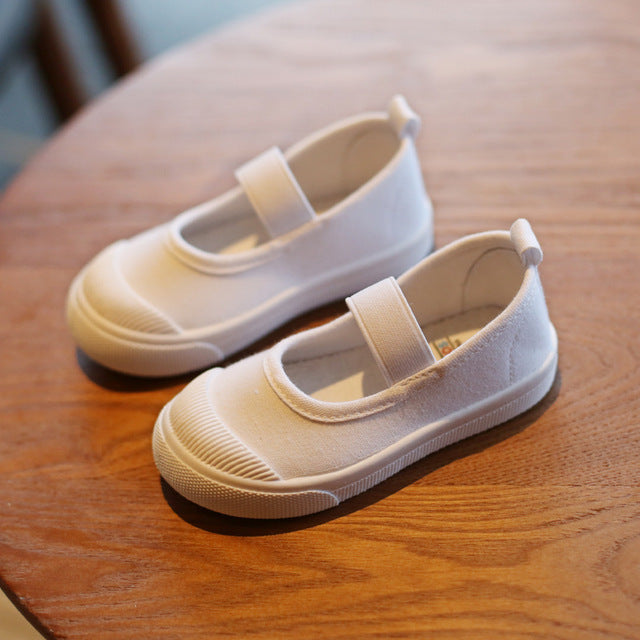 Tênis de Lona Branco para Crianças – Meninos e Meninas