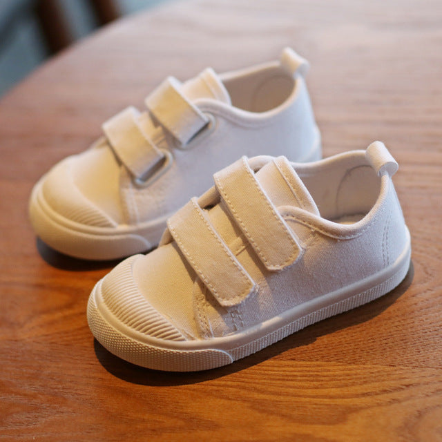 Tênis de Lona Branco para Crianças – Meninos e Meninas
