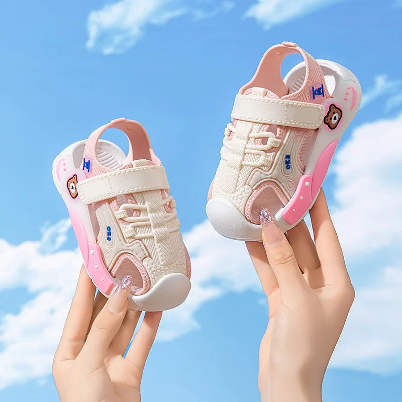 Sandália Infantil de Verão, Leve, Antiderrapante e com Solado Macio