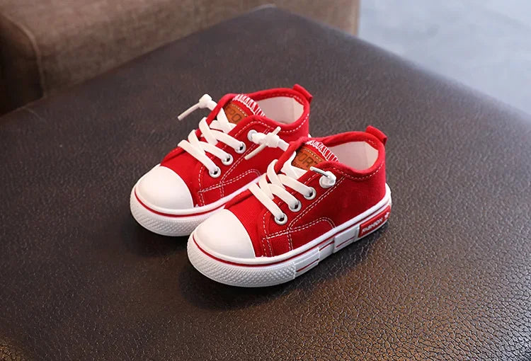 Tênis Infantil de Lona Branco – Modelo Casual para Meninos e Meninas