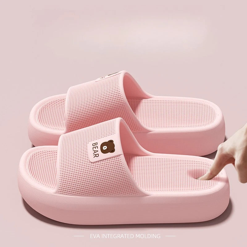 Chinelo Feminino de Verão com Solado Grosso, Antiderrapante