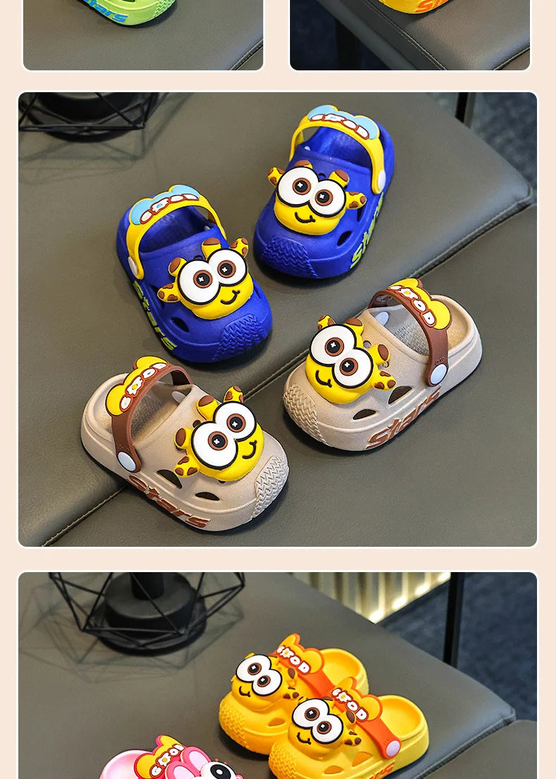 Chinelo Infantil de Verão com Estampa Divertida, Macio e Antiderrapante