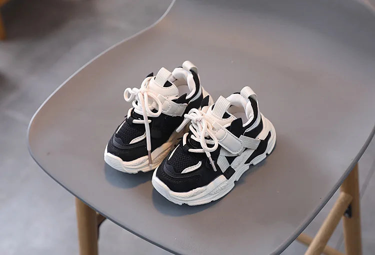 Tênis Infantil Casual para Meninos e Meninas, Respirável e Leve