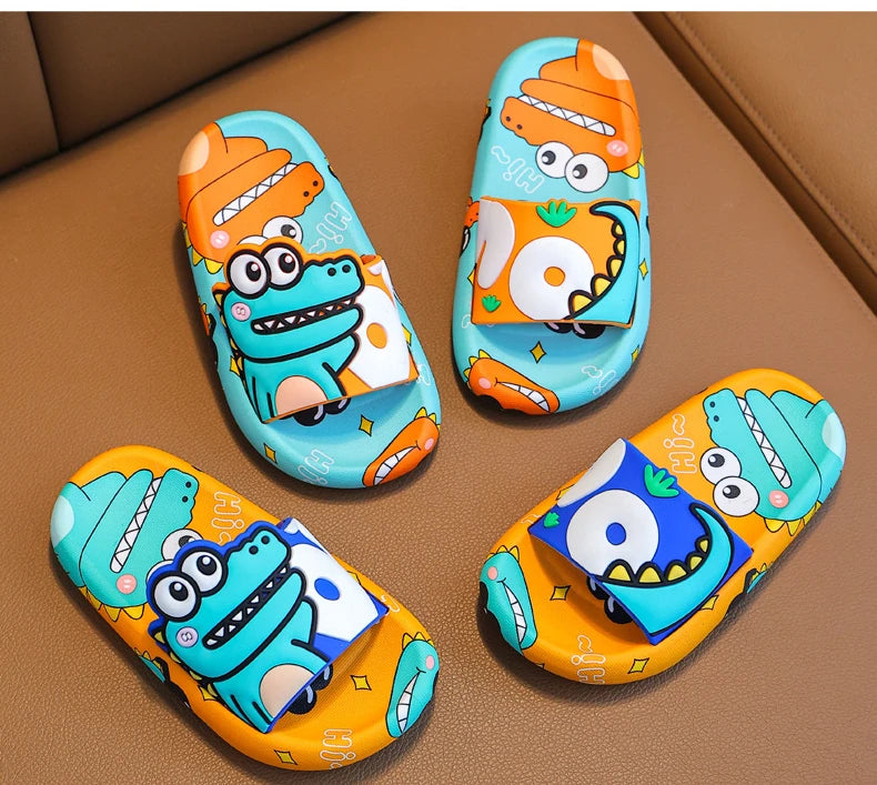 Chinelo Infantil de Dinossauro – Macio e Antiderrapante