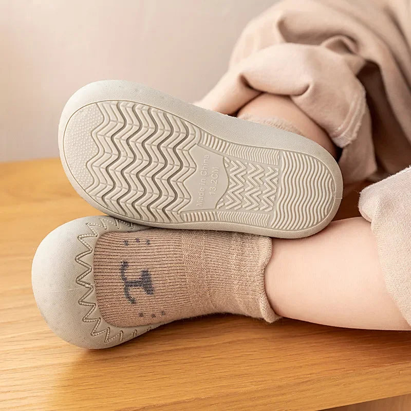 Sapatinho Meia para Bebê – Macio, Respirável e Antiderrapante