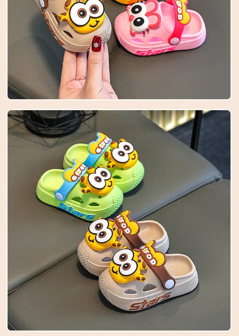 Chinelo Infantil de Verão com Estampa Divertida, Macio e Antiderrapante