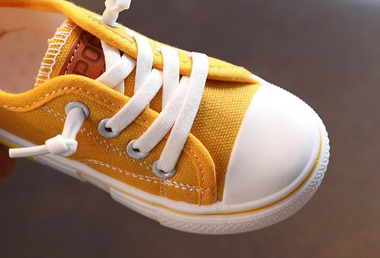 Tênis Infantil de Lona Branco – Modelo Casual para Meninos e Meninas