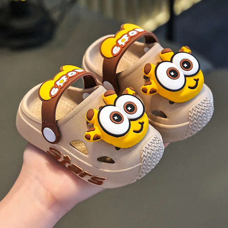 Chinelo Infantil de Verão com Estampa Divertida, Macio e Antiderrapante