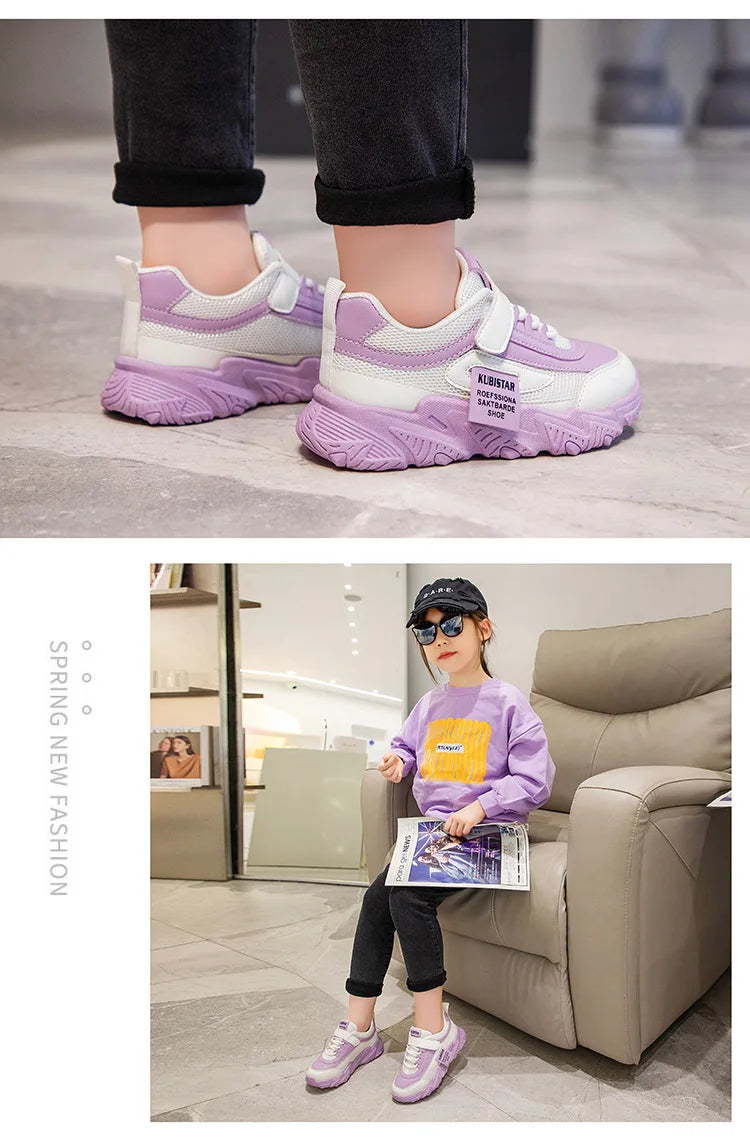 Kids Sports Shoes Children Casual Running Shoes for Boys Girls Mesh Breathable Fashion Sneakers Anti-skid Soft baby girl shoes