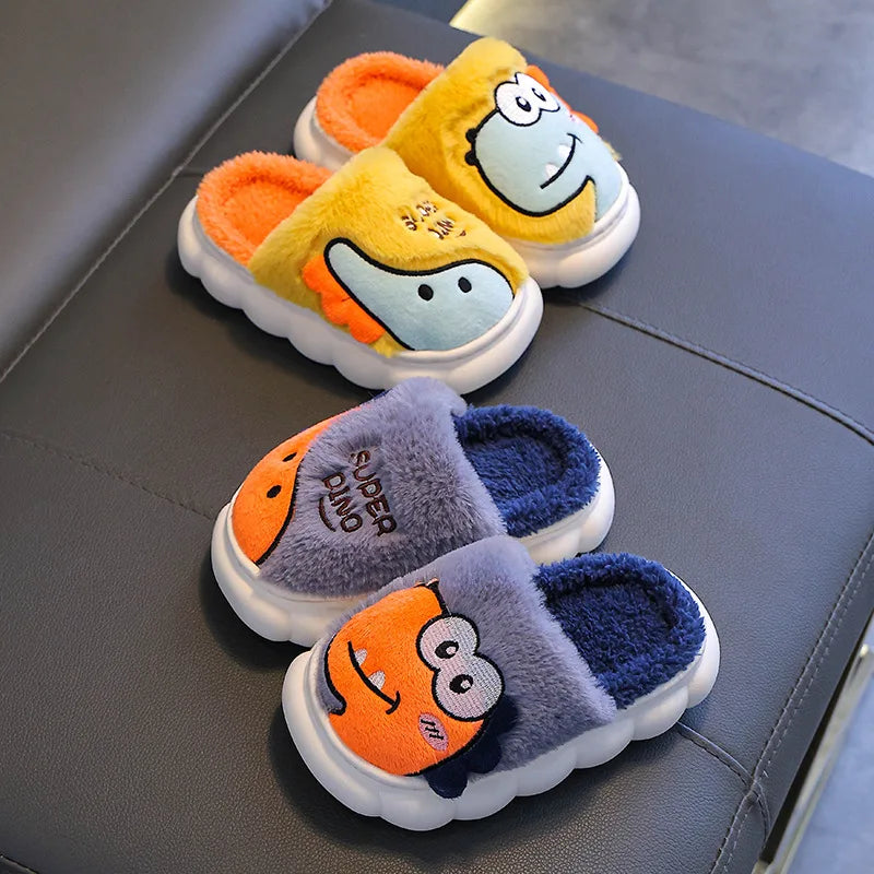 Chinelo Infantil de Inverno, Quente, Macio e Antiderrapante