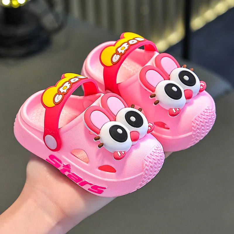 Chinelo Infantil de Verão com Estampa Divertida, Macio e Antiderrapante