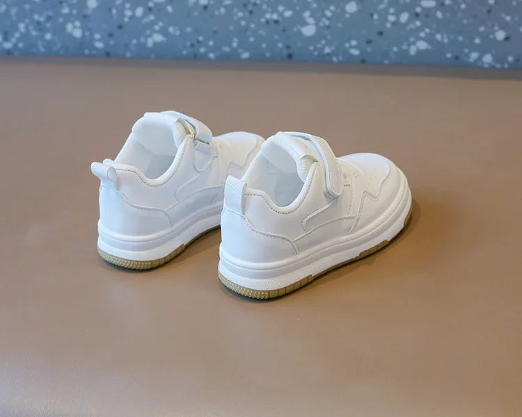 Tênis Infantil Branco para Primavera e Outono, Leve, Antiderrapante e com Solado Macio