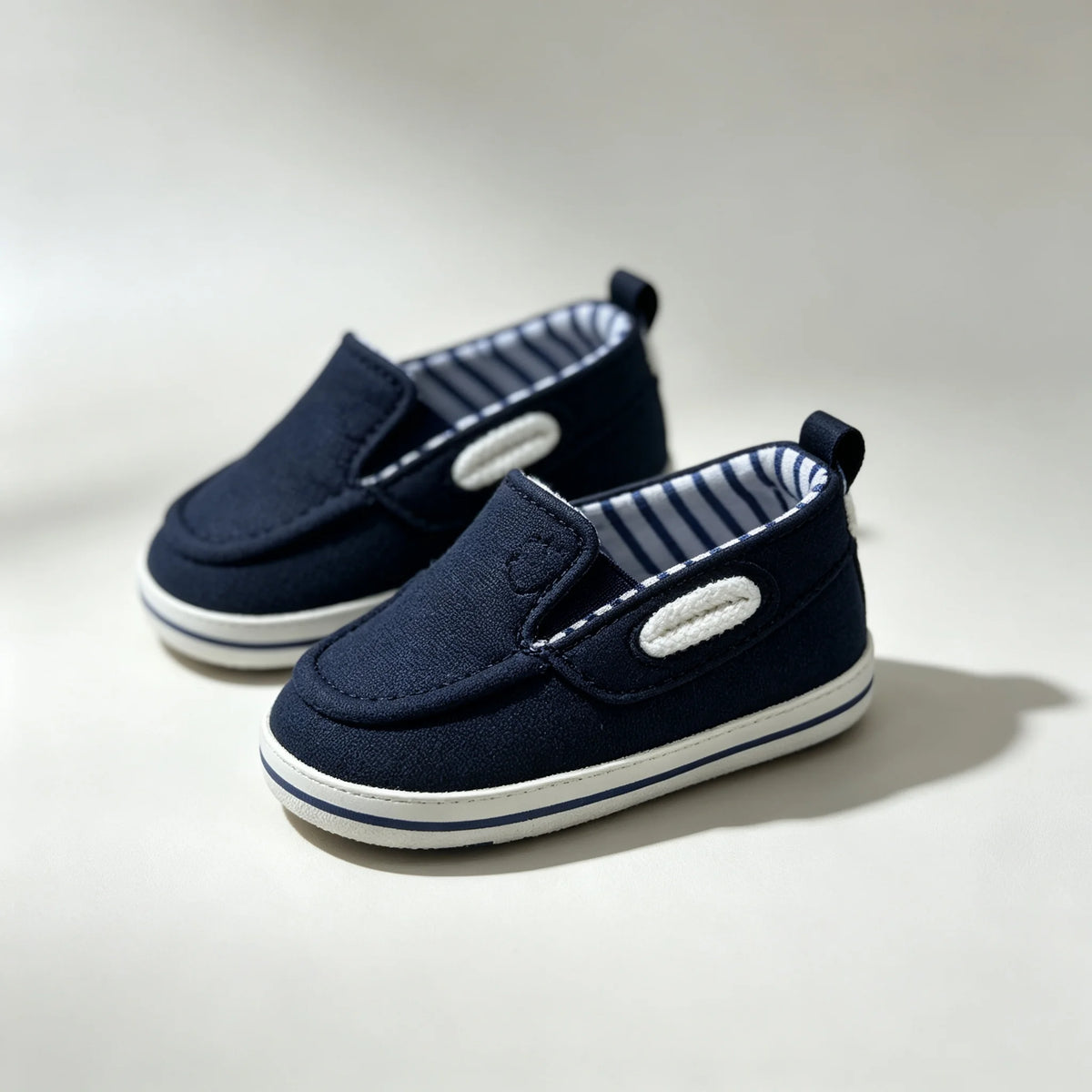 Mocassim Infantil para Bebê, de Lona, Macio e Antiderrapante