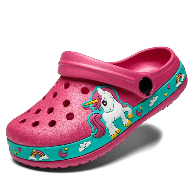 Chinelo Infantil de EVA com Unicórnio e Dinossauro