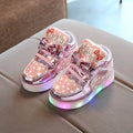 Tênis Infantil com Luzes LED, Respirável e Impermeável