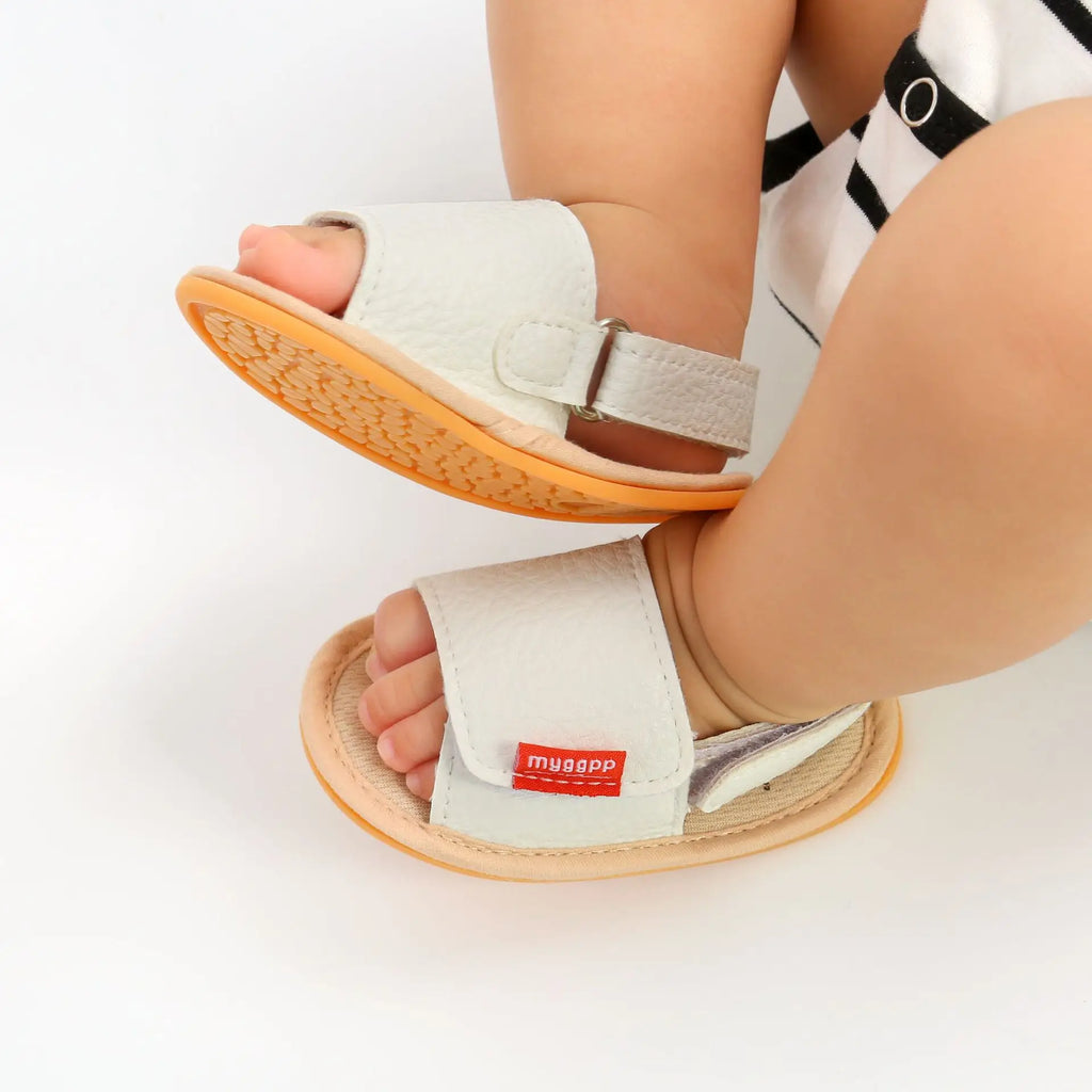 Sandália de Couro para Bebê – Macia e Antiderrapante