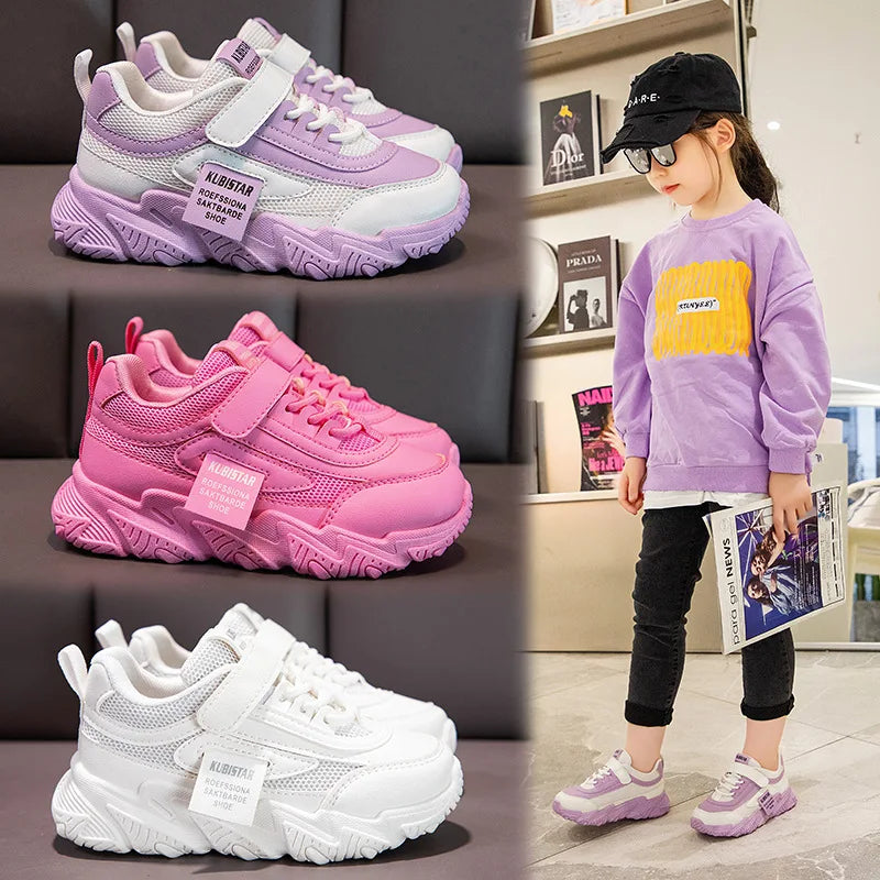 Kids Sports Shoes Children Casual Running Shoes for Boys Girls Mesh Breathable Fashion Sneakers Anti-skid Soft baby girl shoes