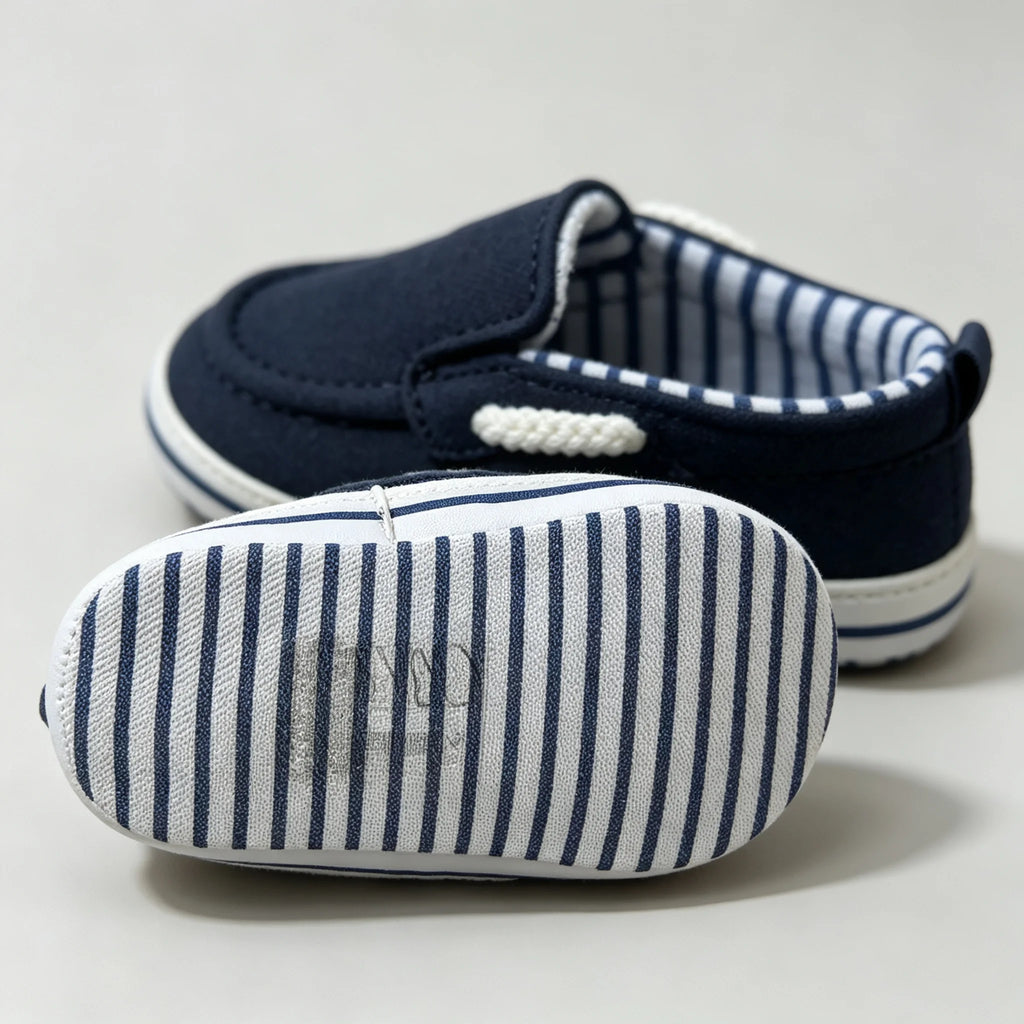 Mocassim Infantil para Bebê, de Lona, Macio e Antiderrapante
