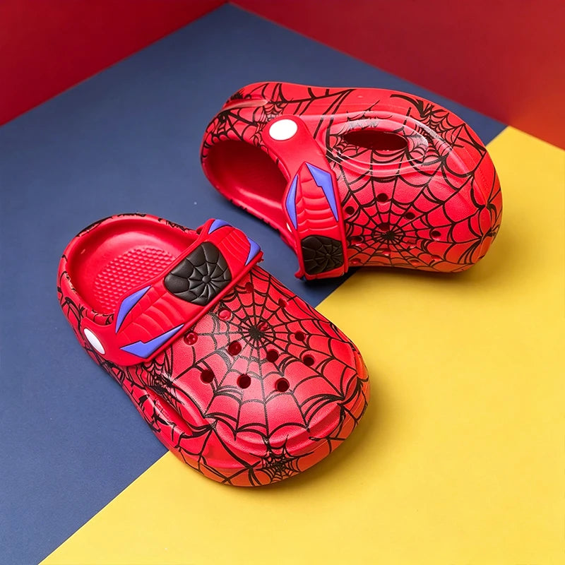 Tamanco Infantil de Aranha, Leve, Secagem Rápida e Antiderrapante