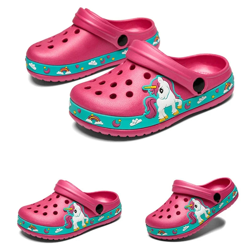 Chinelo Infantil de EVA com Unicórnio e Dinossauro