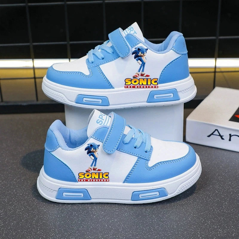 Tênis Casual Infantil Sonic, Calçado Esportivo com Estampa de Desenho