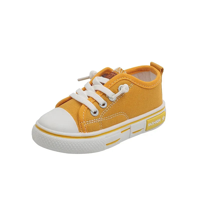 Tênis Infantil de Lona Branco – Modelo Casual para Meninos e Meninas