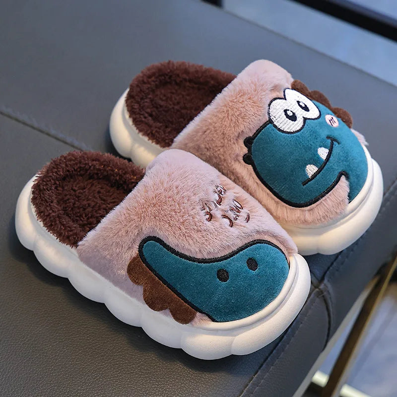 Chinelo Infantil de Inverno, Quente, Macio e Antiderrapante