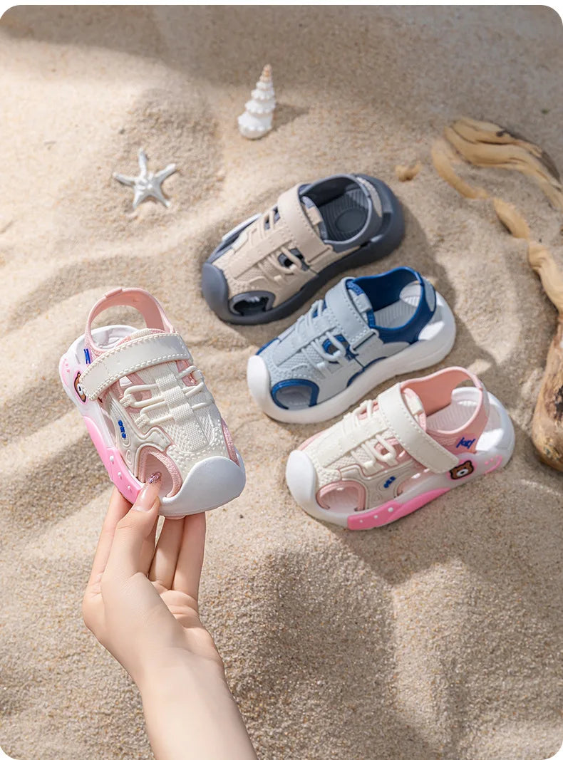 Sandália Infantil de Verão, Leve, Antiderrapante e com Solado Macio