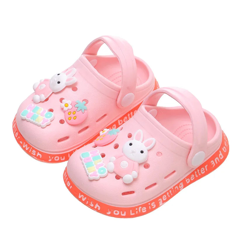 Chinelo Infantil Fechado com Estampa 3D, Macio e Antiderrapante