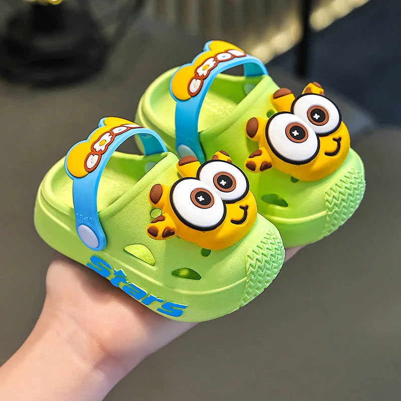 Chinelo Infantil de Verão com Estampa Divertida, Macio e Antiderrapante