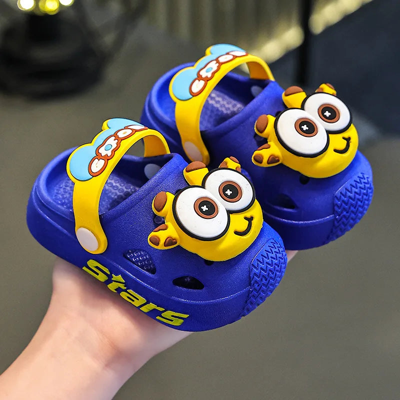 Chinelo Infantil de Verão com Estampa Divertida, Macio e Antiderrapante