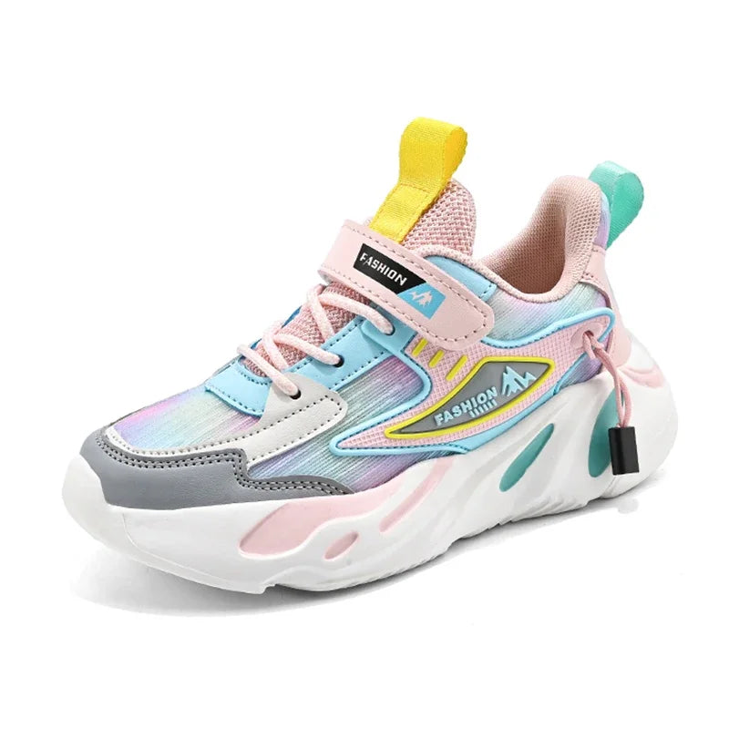 Tênis Infantil Feminino em Mesh – Leve, Respirável e Macio