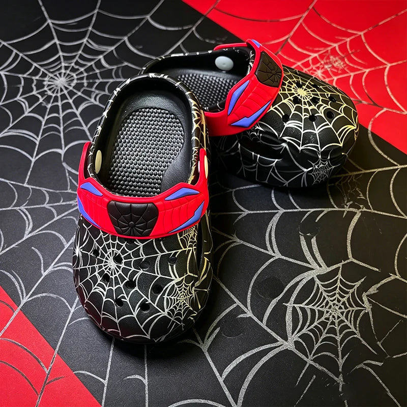 Tamanco Infantil de Aranha, Leve, Secagem Rápida e Antiderrapante