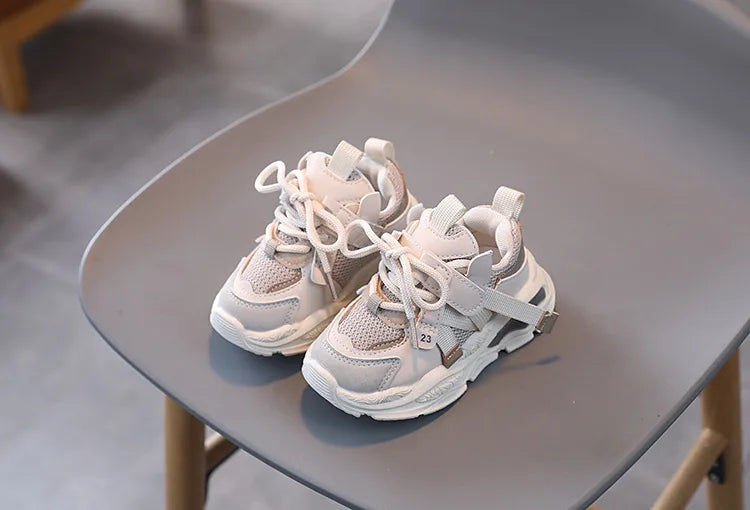 Tênis Infantil Casual para Meninos e Meninas, Respirável e Leve