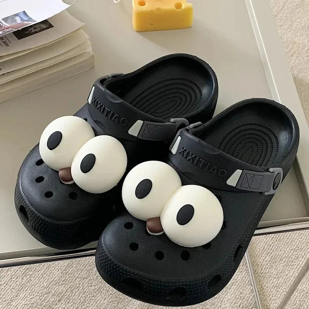 Enfeites 3D para Calçados Infantis, Olhos Divertidos