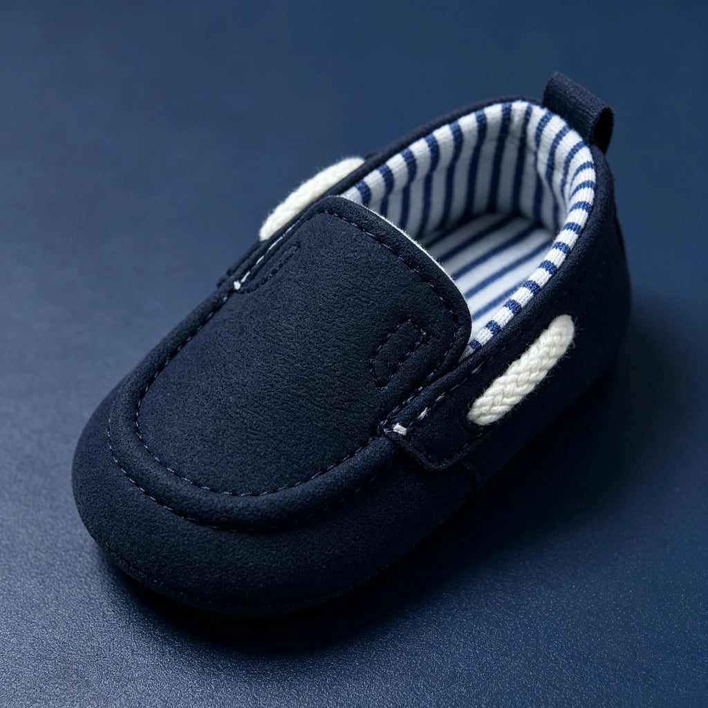 Mocassim Infantil para Bebê, de Lona, Macio e Antiderrapante