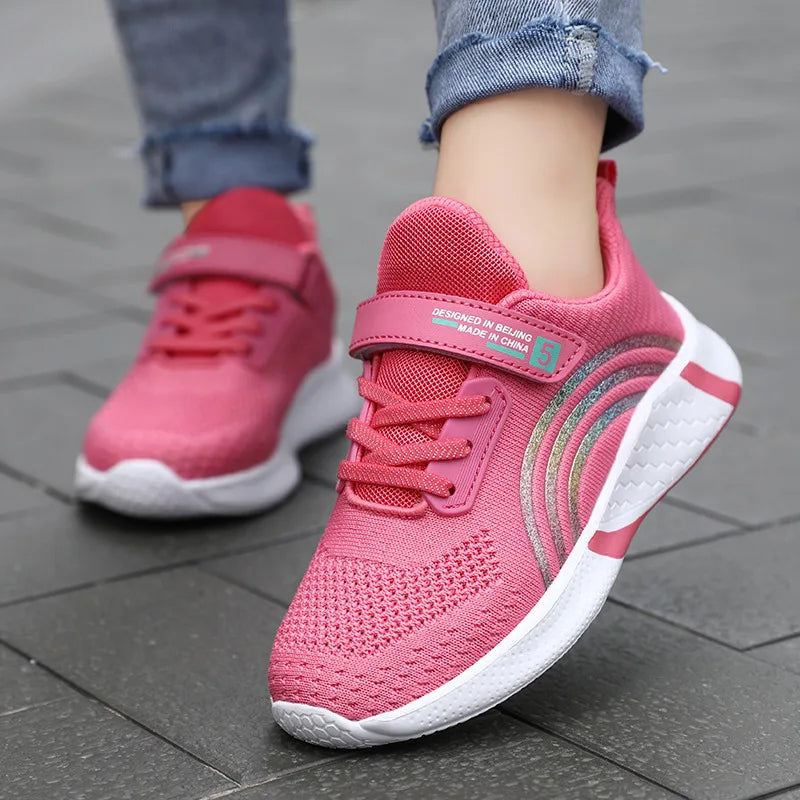 Tênis Vermelho Infantil de Plataforma – Esportivo e Confortável