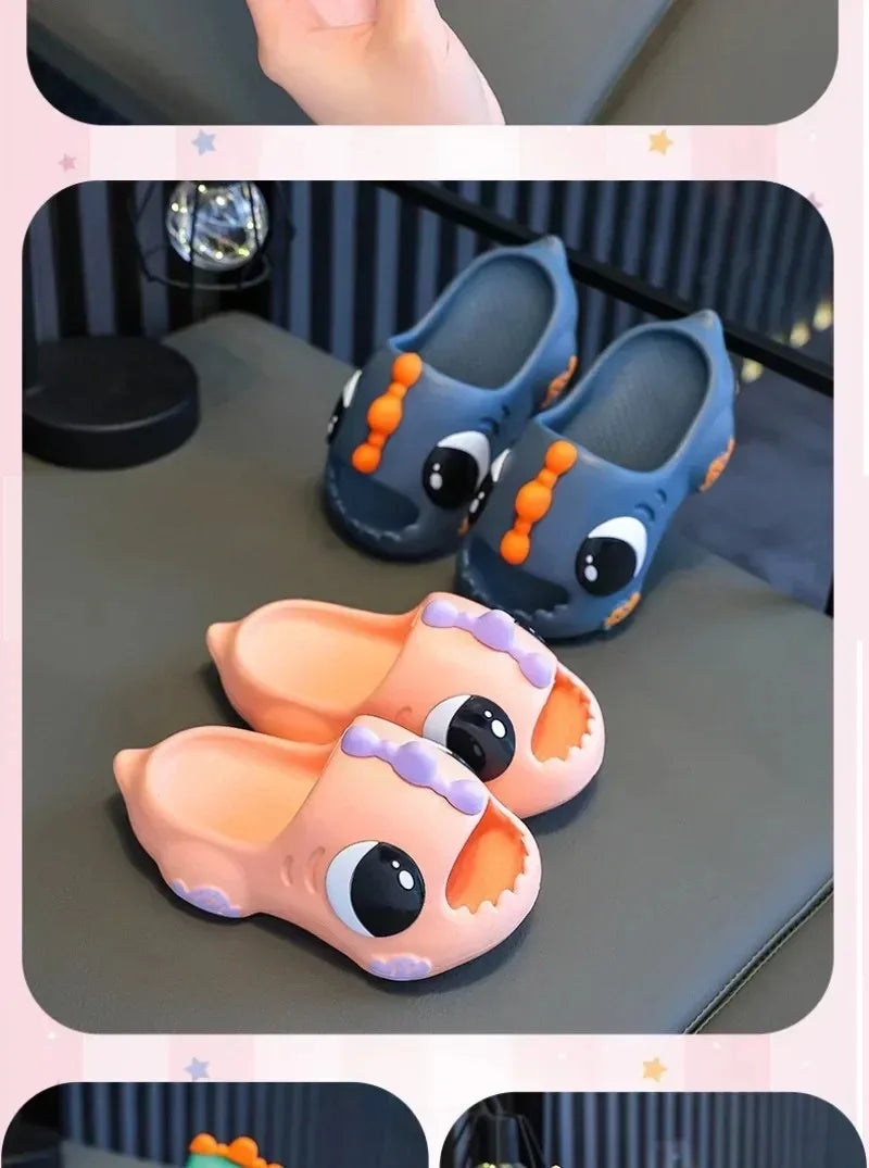 Chinelo Infantil de Verão com Dinossauro, Macio e Antiderrapante