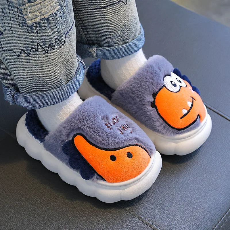 Chinelo Infantil de Inverno, Quente, Macio e Antiderrapante