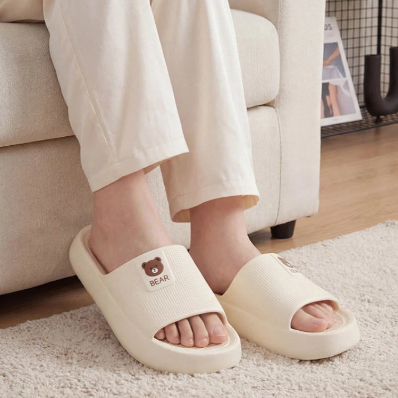 Chinelo Feminino de Verão com Solado Grosso, Antiderrapante
