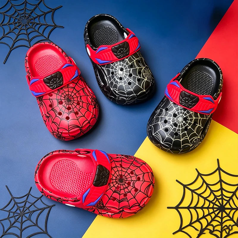 Tamanco Infantil de Aranha, Leve, Secagem Rápida e Antiderrapante