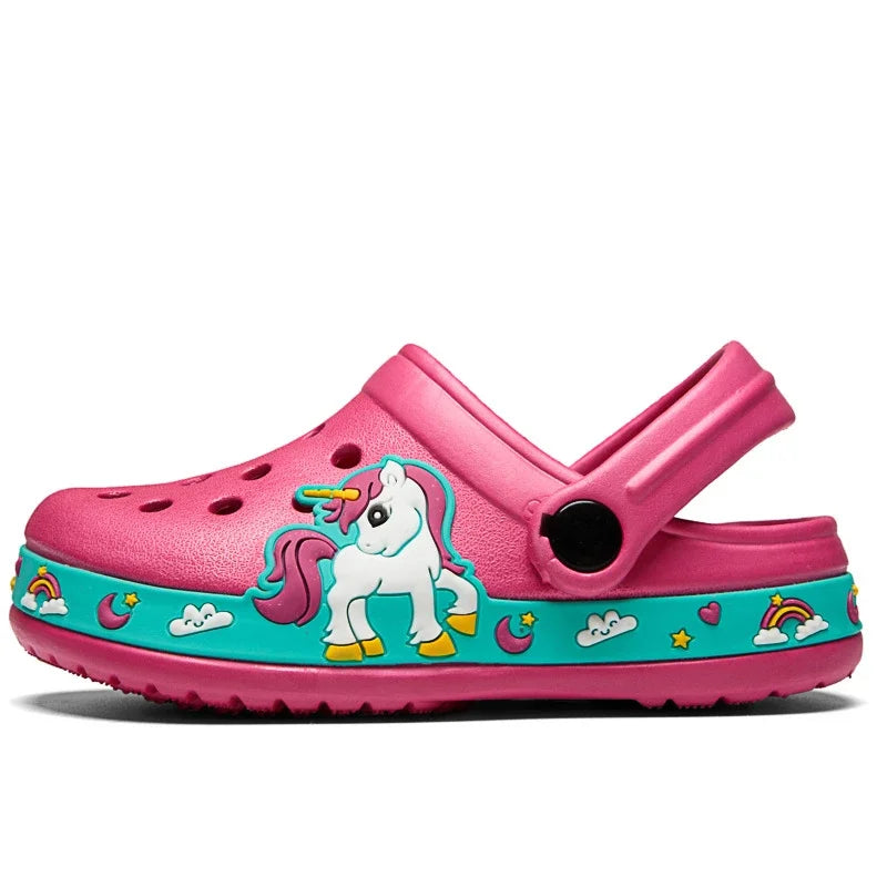 Chinelo Infantil de EVA com Unicórnio e Dinossauro