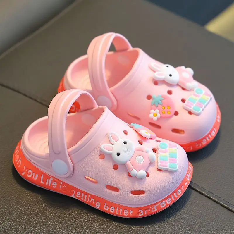 Chinelo Infantil Fechado com Estampa 3D, Macio e Antiderrapante