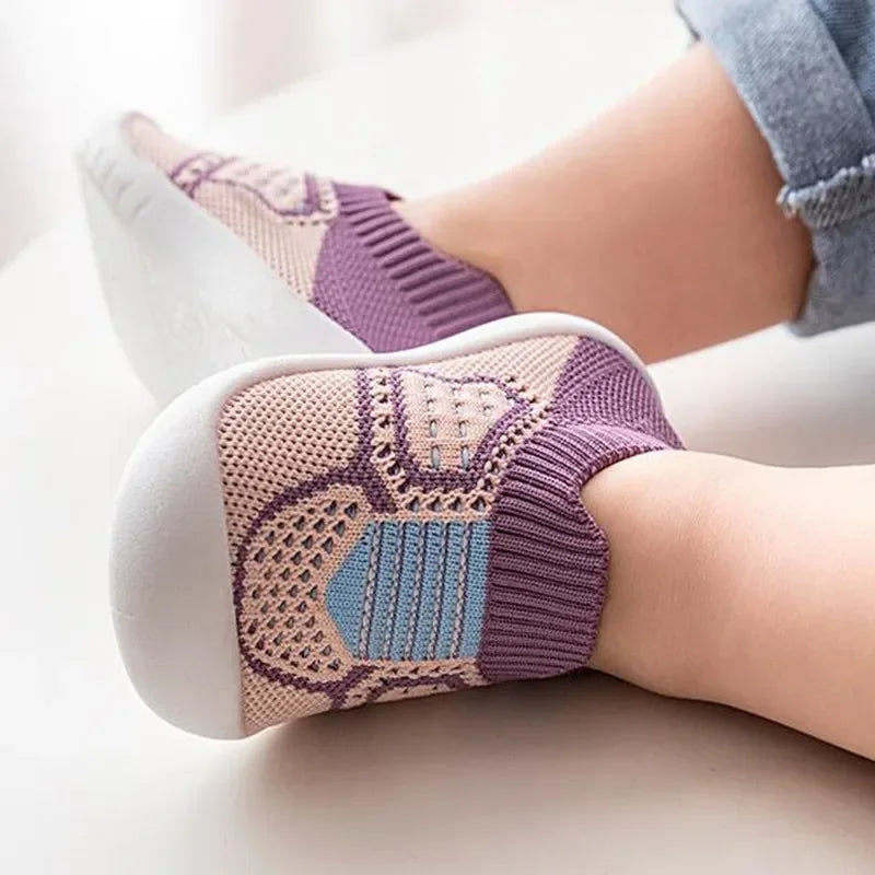 Sapatinho Meia Infantil em Mesh – Respirável e Antiderrapante