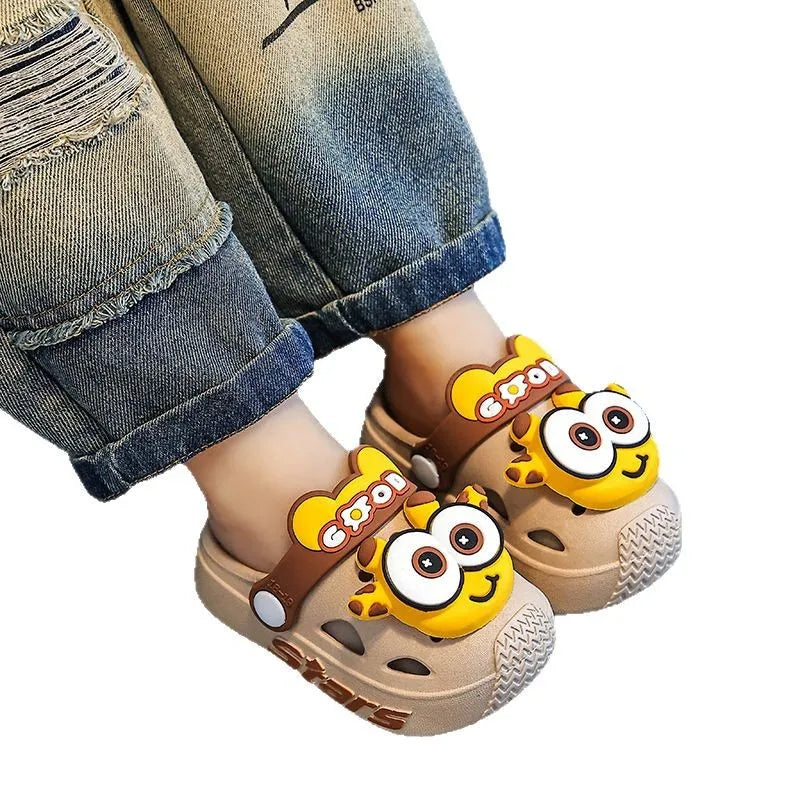Chinelo Infantil de Verão com Estampa Divertida, Macio e Antiderrapante
