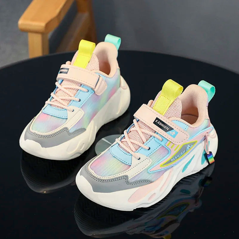 Tênis Infantil Feminino em Mesh – Leve, Respirável e Macio