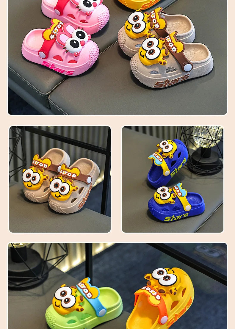 Chinelo Infantil de Verão com Estampa Divertida, Macio e Antiderrapante