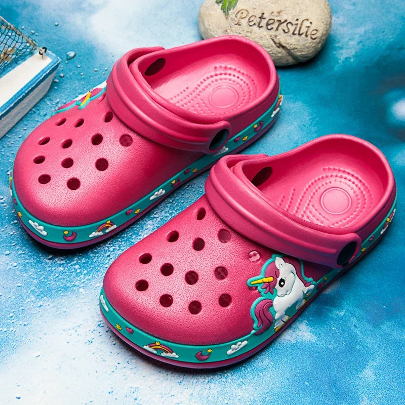 Chinelo Infantil de EVA com Unicórnio e Dinossauro