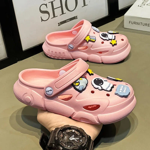 Chinelo Infantil de EVA com Furos, Respirável e Antiderrapante